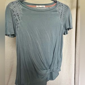 Green Relaxed Crop Top